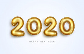 黄金 字体 样式 气球 生日 