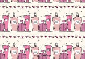 彩妆设计插画素材图片