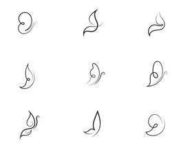 概念蝴蝶矢量素材图片