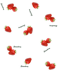 草莓印花