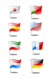 各国旗帜素材