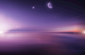 紫色星空背景图