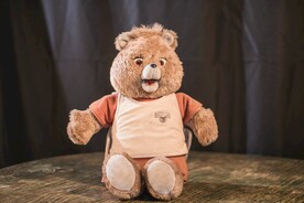 可爱的毛毛熊布偶玩具