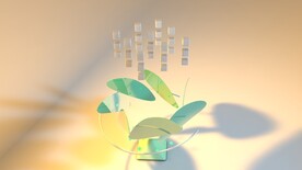 c4d模型抽象几何运动动画