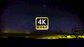 唯美夜空极光银河