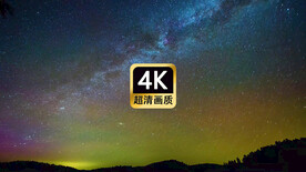 唯美夜景银河星空