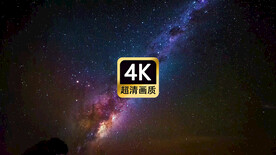 唯美夜景银河星空