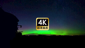 北欧夜晚极光美景