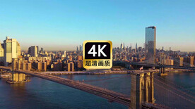 航拍现代城市群街道