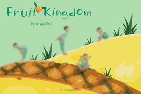 儿童创意趣味卡通水果影楼后期