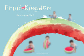 儿童创意趣味卡通水果影楼后期
