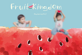 儿童创意趣味卡通水果影楼后期