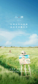 小满节气日海报海报