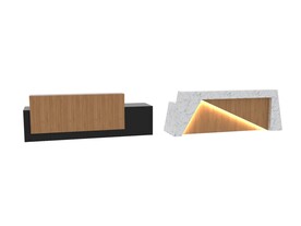 接待台3d模型