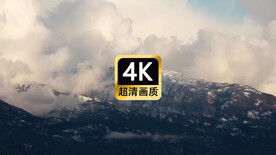 宣传片素材云海奔腾的雪山顶