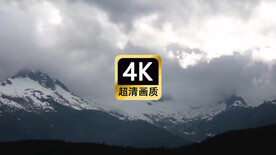 宣传片素材云雾翻滚的山顶