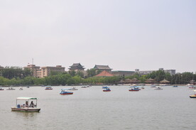 北京北海公园划船