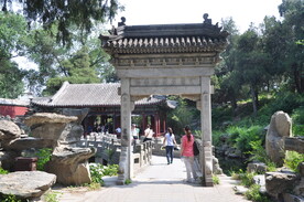 北京北海公园濠濮间石牌坊