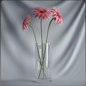 C4D模型盆栽绿色植物插花