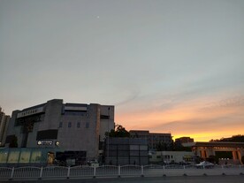 晚霞夏日中国印刷博物馆