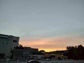 夏日日落美丽晚霞