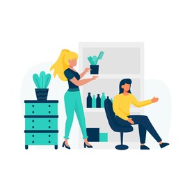 扁平化生活场景图片