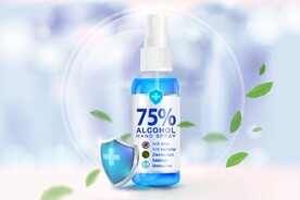 酒精喷雾宣传海报图片