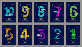 年会倒计时海报