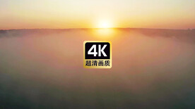 唯美风景黎明穿过云层看日出