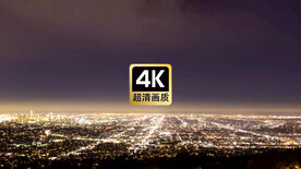 航拍素材夜景下城市建筑群