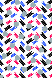 潮牌花型印花 高清分层