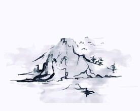 传统水墨图案