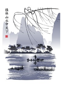 传统水墨图案