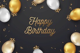 生日背景 节日气球      