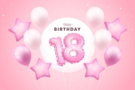 生日背景 节日气球      