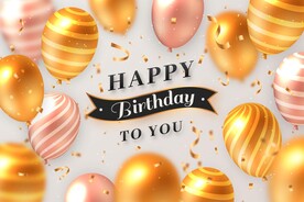 生日背景 节日气球      