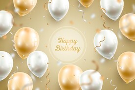 生日背景 节日气球      