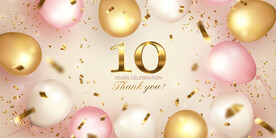 生日背景 节日气球      