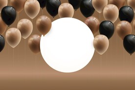 生日背景 节日气球      