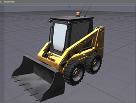  C4D模型装载机