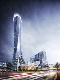 公建高层商业夜景综合体