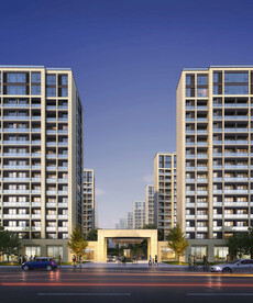 绿城别墅洋房园林大门入口