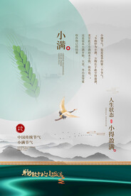 小满节气传统活动宣传海报素材