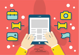 卡通pad数码图标图案