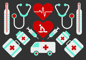 卡通医疗图标图案