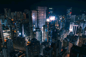 城市建筑 夜景