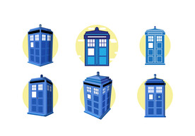 卡通手绘保安亭