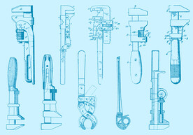 卡通手绘木工F夹工具
