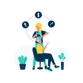 扁平化生活场景图片