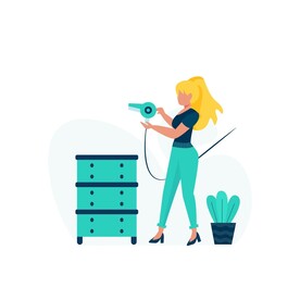 扁平化生活场景图片